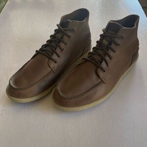 OLUKAI Nalukai Men’s Caramel Brown Leather Mid Top Boots Size 8.5 US OLUKAI Nalukai Men main image 4